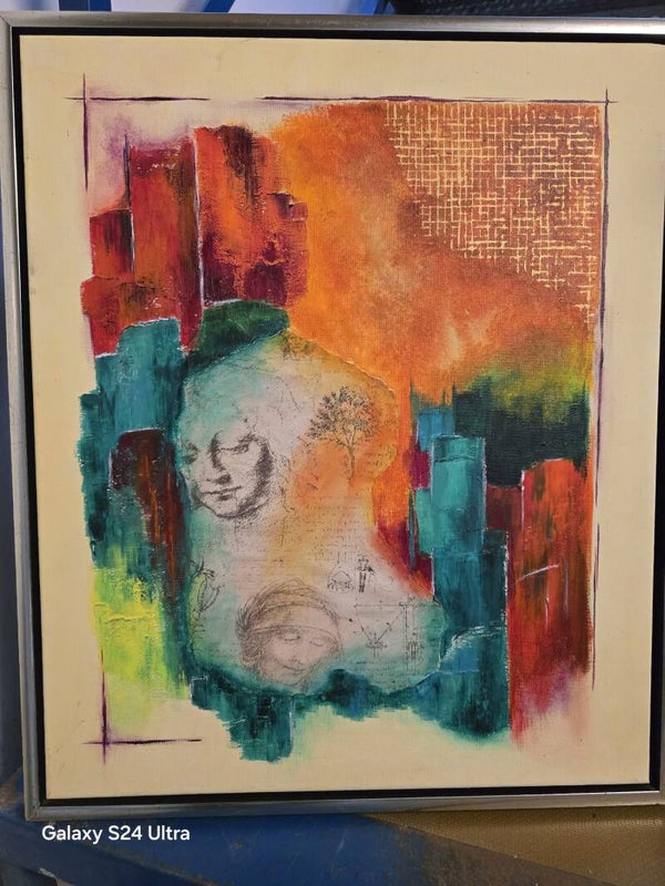 Maleri i svæveramme str.