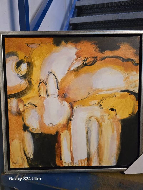 Maleri i svæveramme str.