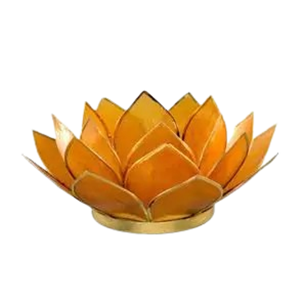 Lotus fyrfadslysholder - Rav