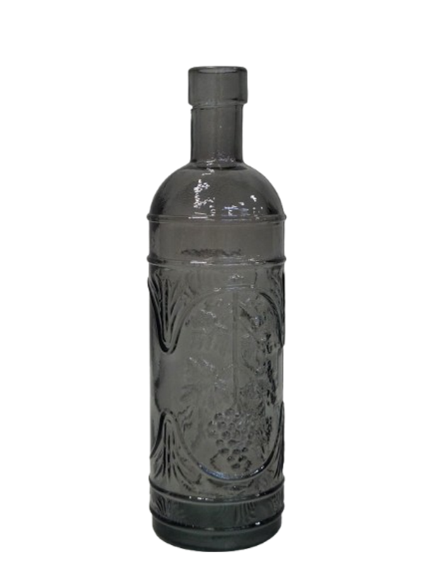 Glasflaske "Amy" Grå i genbrugsglas