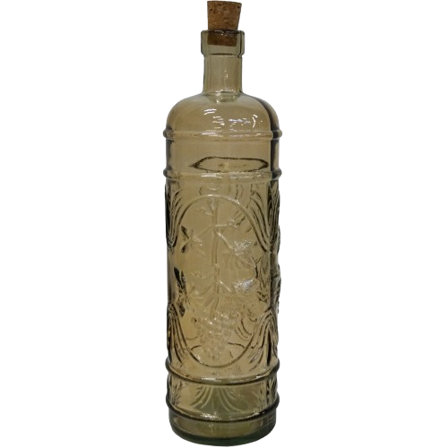 Glasflaske Amy - røgfarvet genbrugsglas