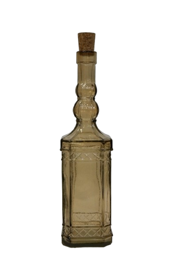 Glasflaske "Abigale" røgfarvet