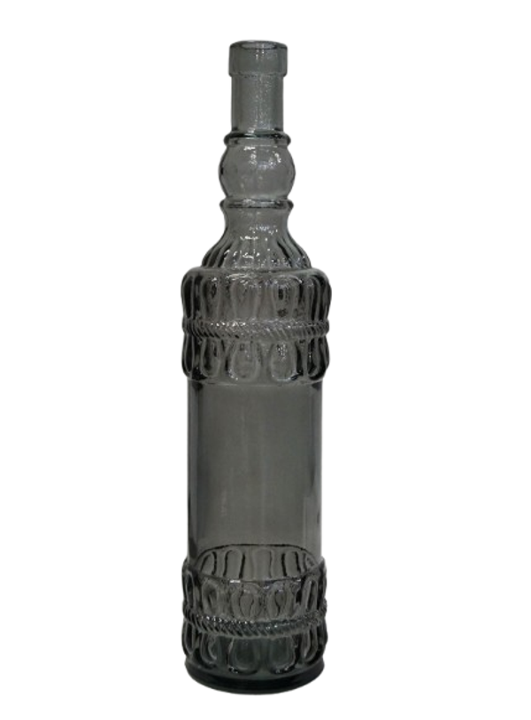 Glasflaske Hailey - grå  genbrugsglas