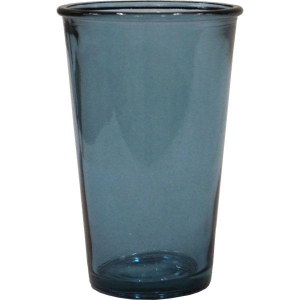 Drikkeglas himmelblå - genbrugsglas