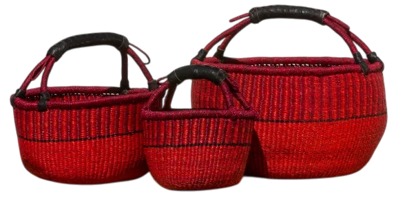 Bolgakurv fra Ghana  - Rød