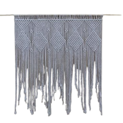 Makramé vægtæppe "Tina"