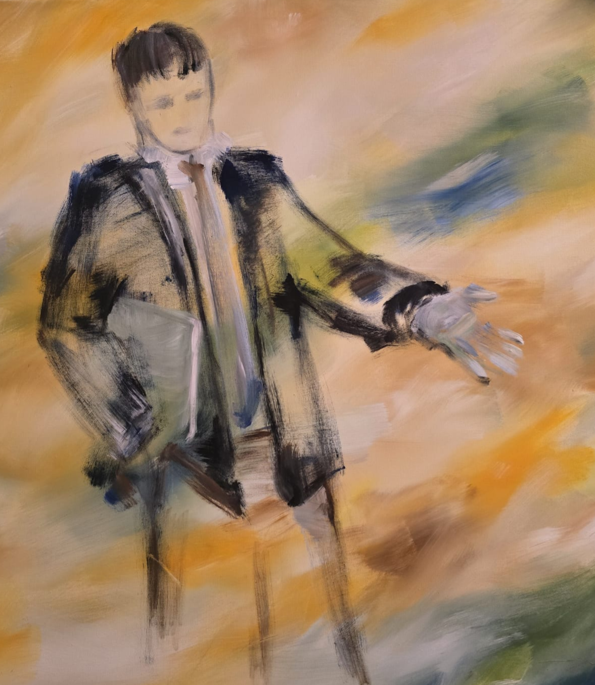 Maleri i svæveramme str.