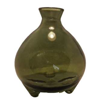 Melvin - glasvase i grøn af genbrugsglas