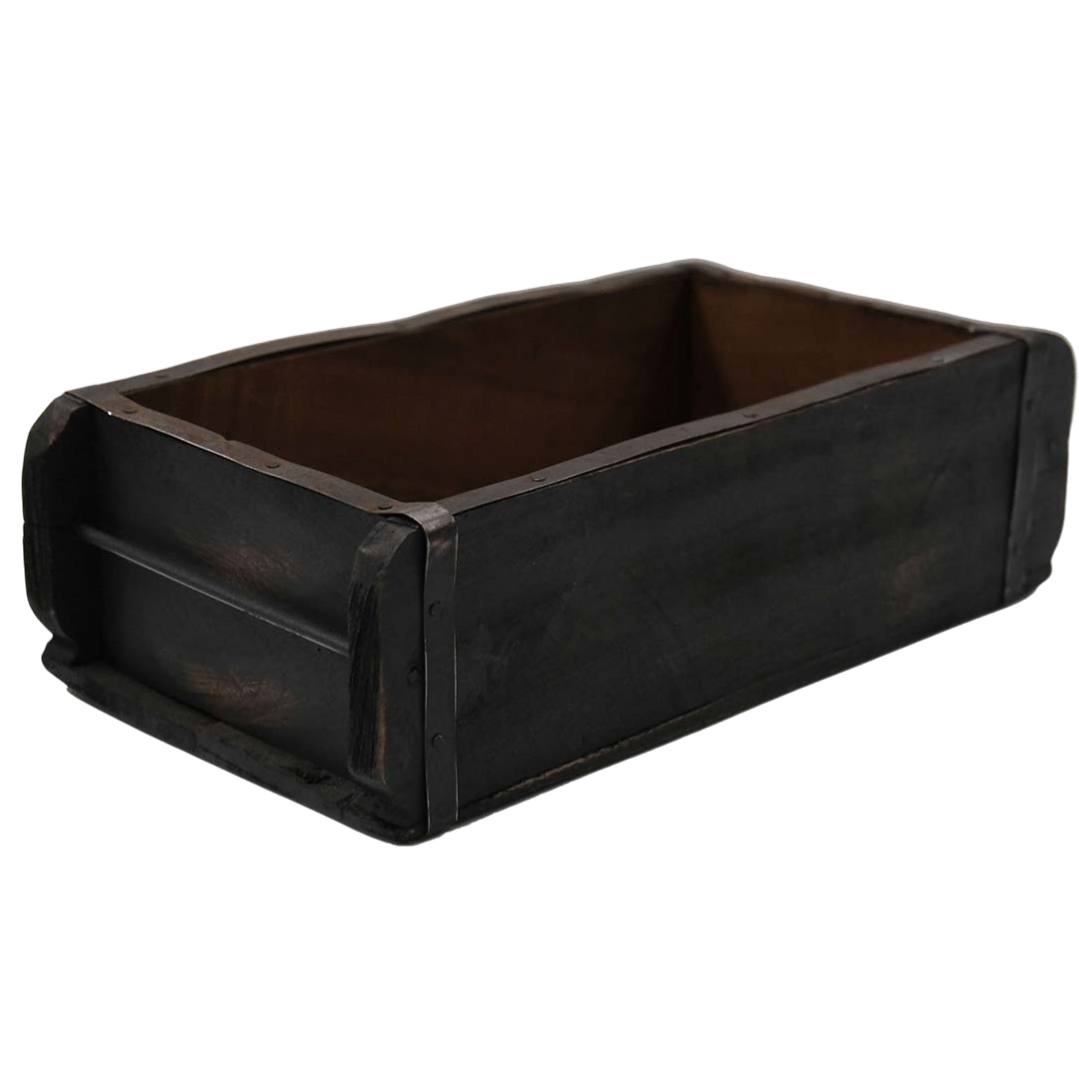 Gammel indisk murstensform - sort