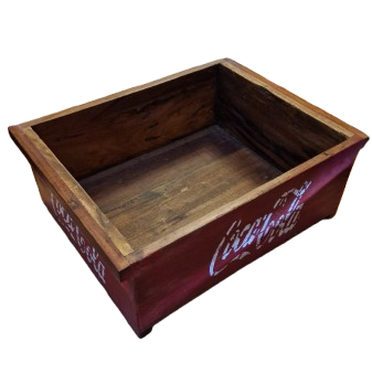 Trækasse med Coca-cola logo