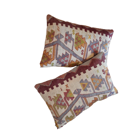 "Et smukt par" Kelim pudebetræk 35x50 cm
