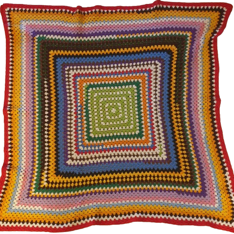 Hæklet vintage plaid