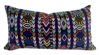 Broderet pudebetræk fra Guatemala str. 30x60cm