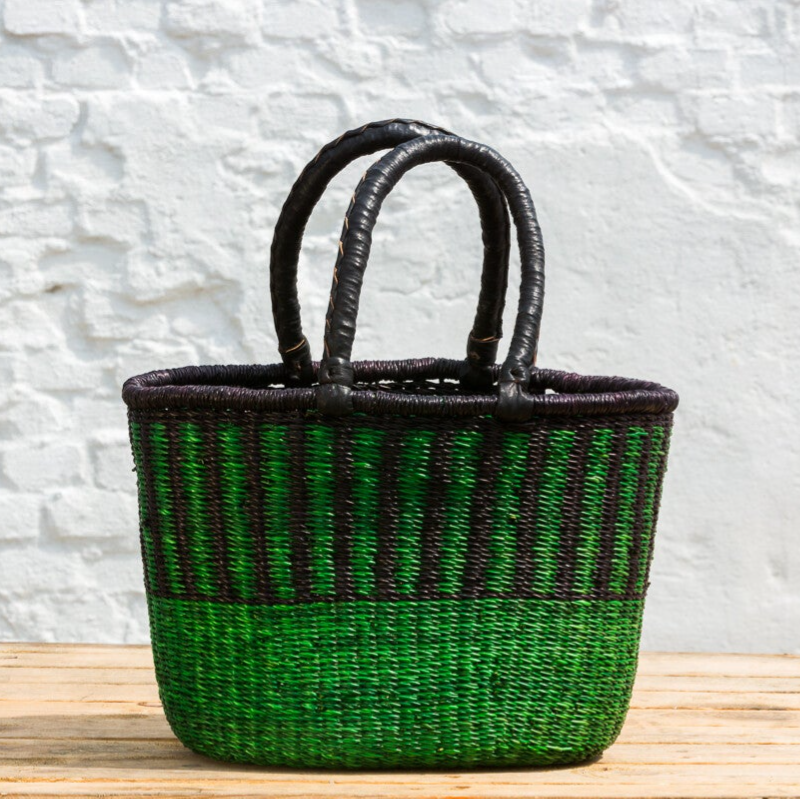 V - Shape indkøbskurv - Medium -  Grøn