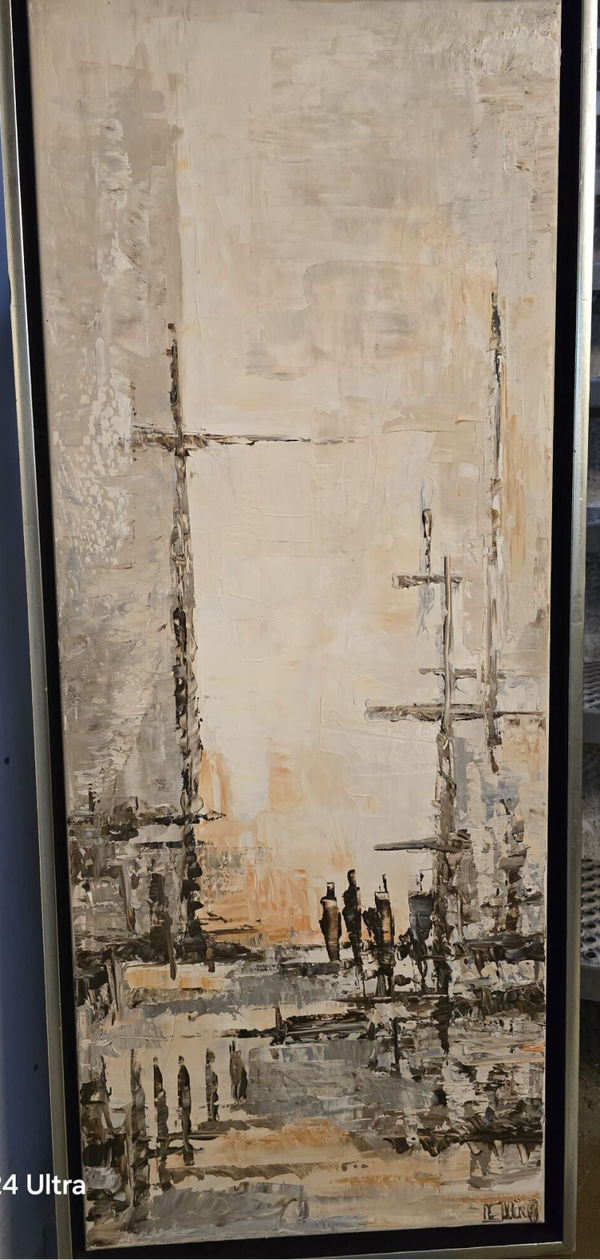 Maleri i svæveramme str.