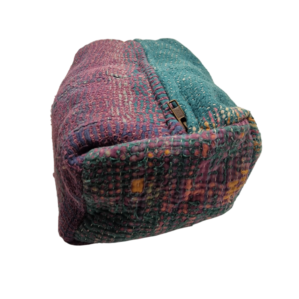 Toilettaske i kantha quilt