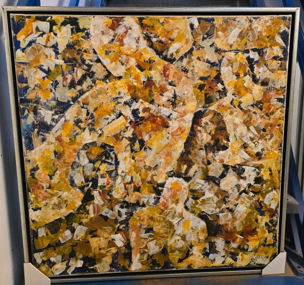 Maleri i svæveramme str.