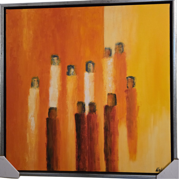 Maleri i svæveramme str.