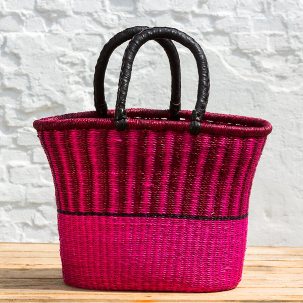 V - Shape indkøbskurv - Medium - Pink