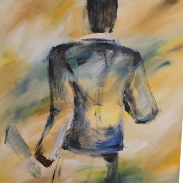 Maleri i svæveramme str.