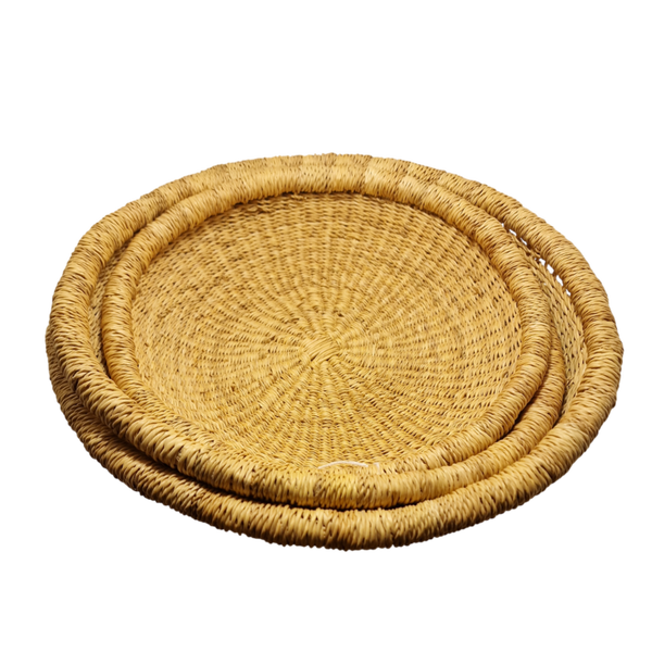 Flettede fade - sæt à 3  - Natur