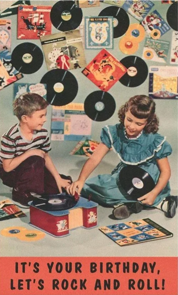 Magnet med vintage billede