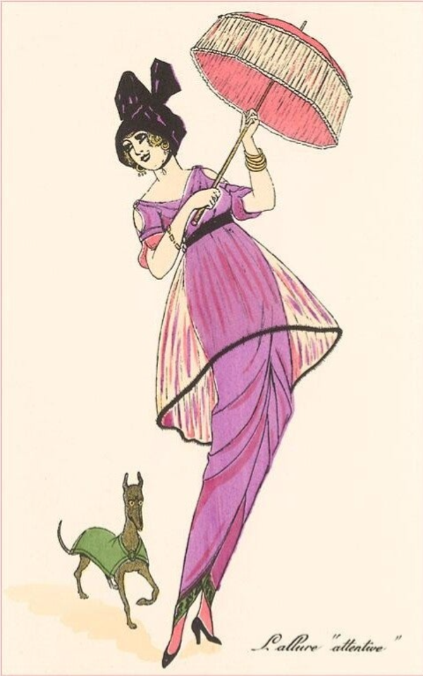 Vintage plakat "Fransk Mode"