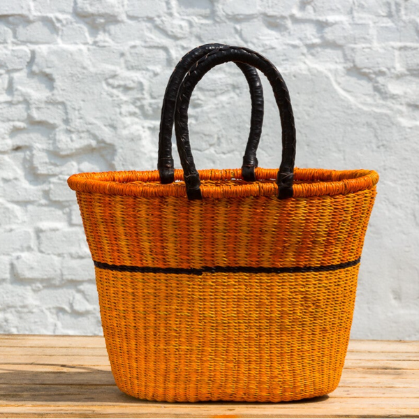 V - Shape indkøbskurv - Medium - Gul