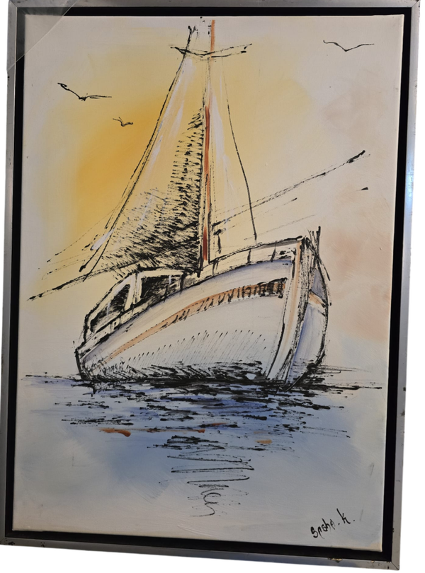 Maleri i svæveramme str.