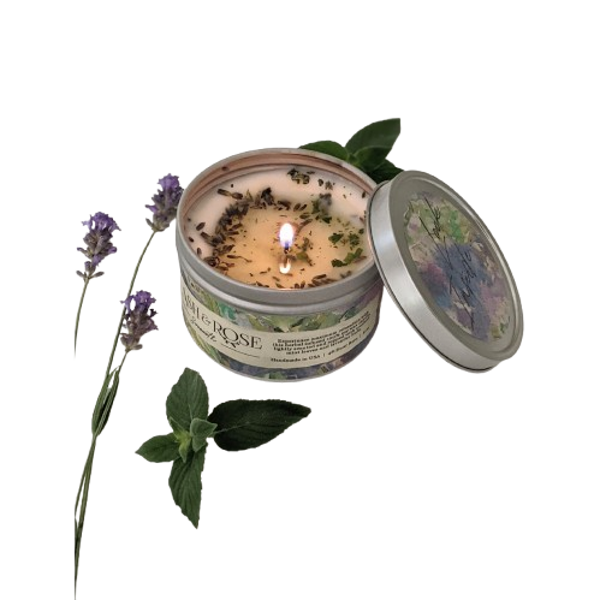 Duftlys i metalboks - Soooth Lavender