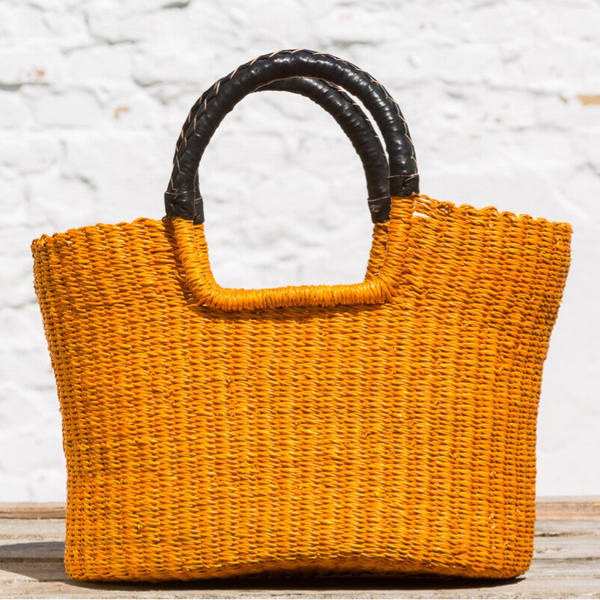 Duse indkøbskurv - Large - Gul