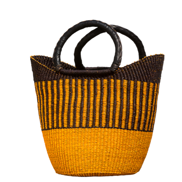 U-shape indkøbsnet håndflettet fra Ghana - Tiger