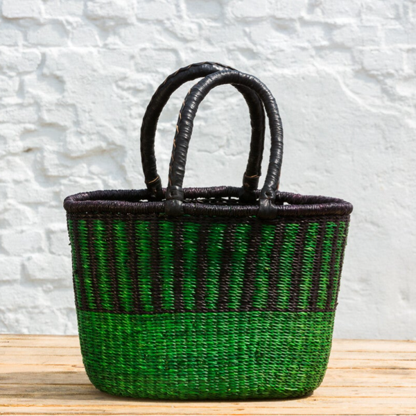 V - Shape indkøbskurv - Medium -  Grøn