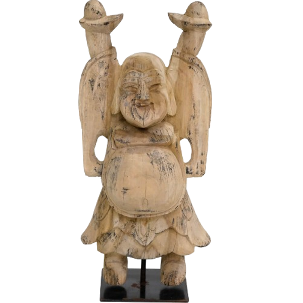 Håndlavet Buddha i træ