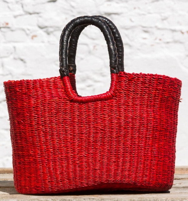 Duse indkøbskurv - Large - Rød