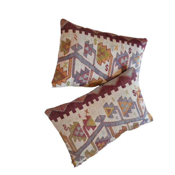 "Et smukt par" Kelim pudebetræk 35x50 cm