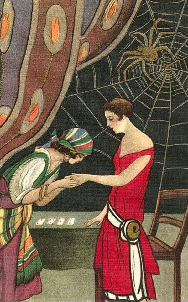 Vintage plakat "Håndlæsning"