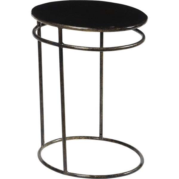 Elegant sidebord i lakeret jern - grøn finish