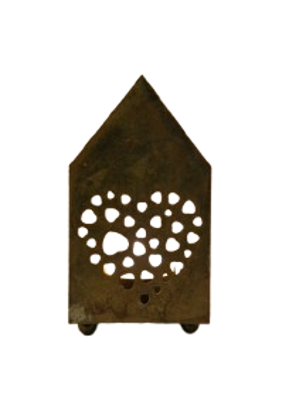 Julehus fyrfadsstage - hjerte