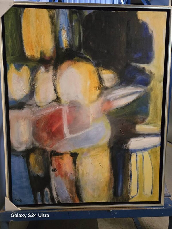 Maleri i svæveramme str.