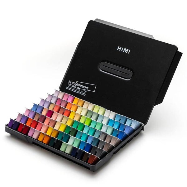 HIMI Twin Cup Gouache Sett 112stk – Sort