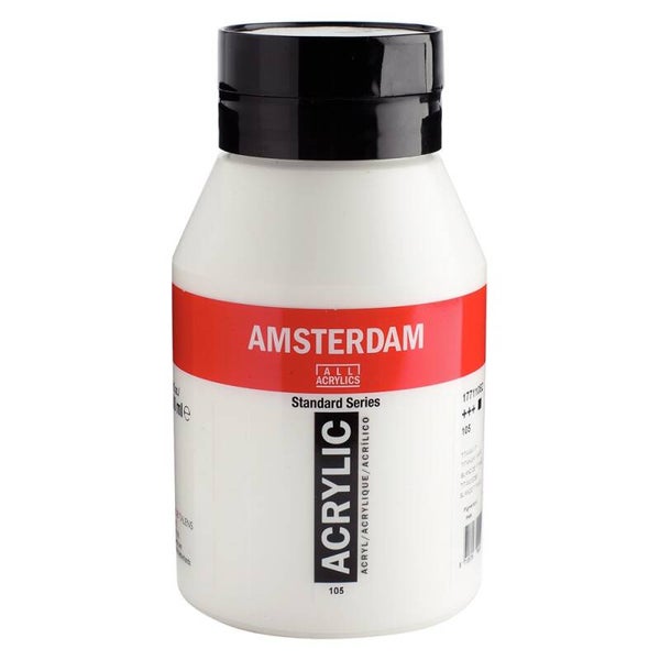 Amsterdam Standard Akryl 1000ml – 105 titanium white