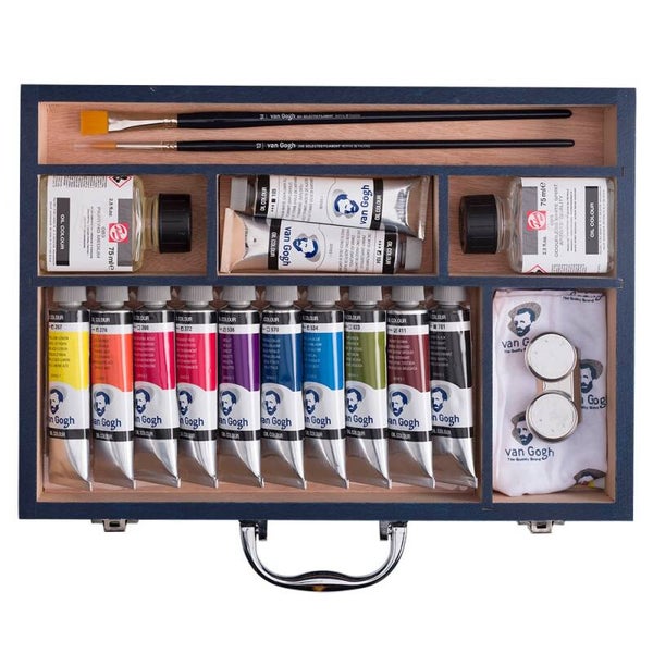 Van Gogh Olje Starter Box XL – 12x40ml + utstyr