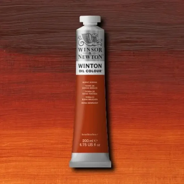 W&N - Winton Oil 170ml - 074 Burnt Sienna
