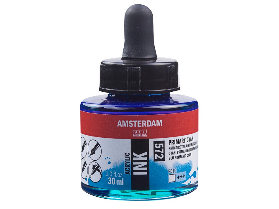 Amsterdam Ink 30ml – 572 Primary Cyan