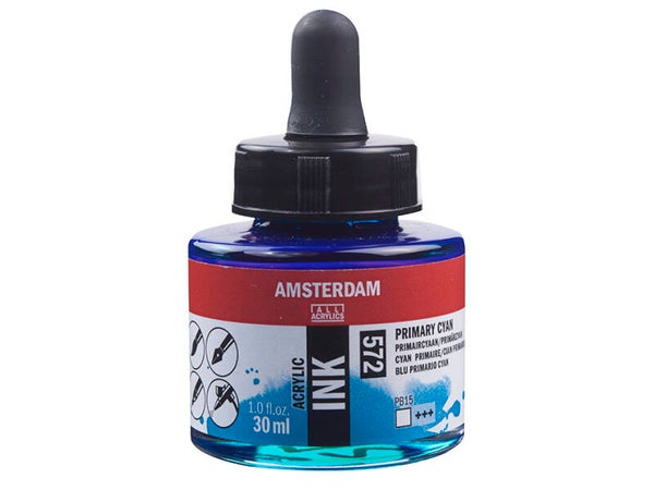 Amsterdam Ink 30ml – 572 Primary Cyan