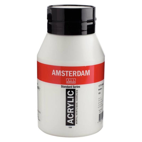 Amsterdam Standard Akryl 1000ml – 104 Zinc White