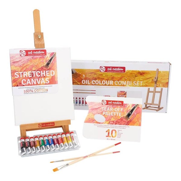 Art Creation Oljemalingsett – Combi Set m/staffeli & lerret