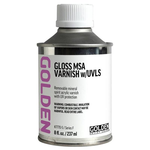 Golden Akryl MSA Varnish w/UVLS 7770 237ml – Gloss