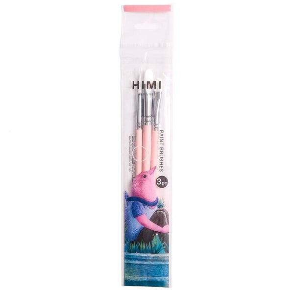 HIMI Penselsett Nylon 3stk – Rosa
